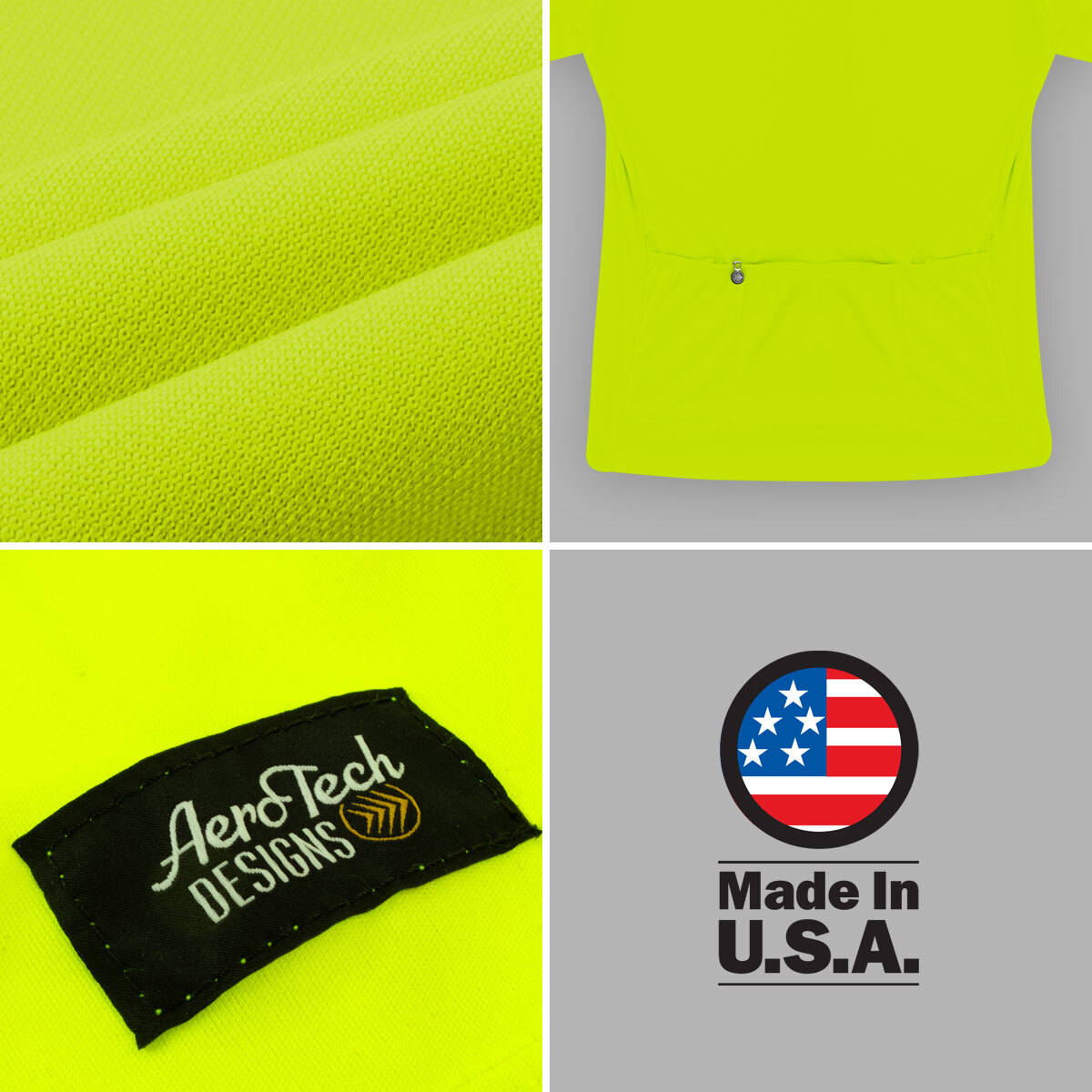 All Day Cargo Shirt Safety Yellow made in the USA