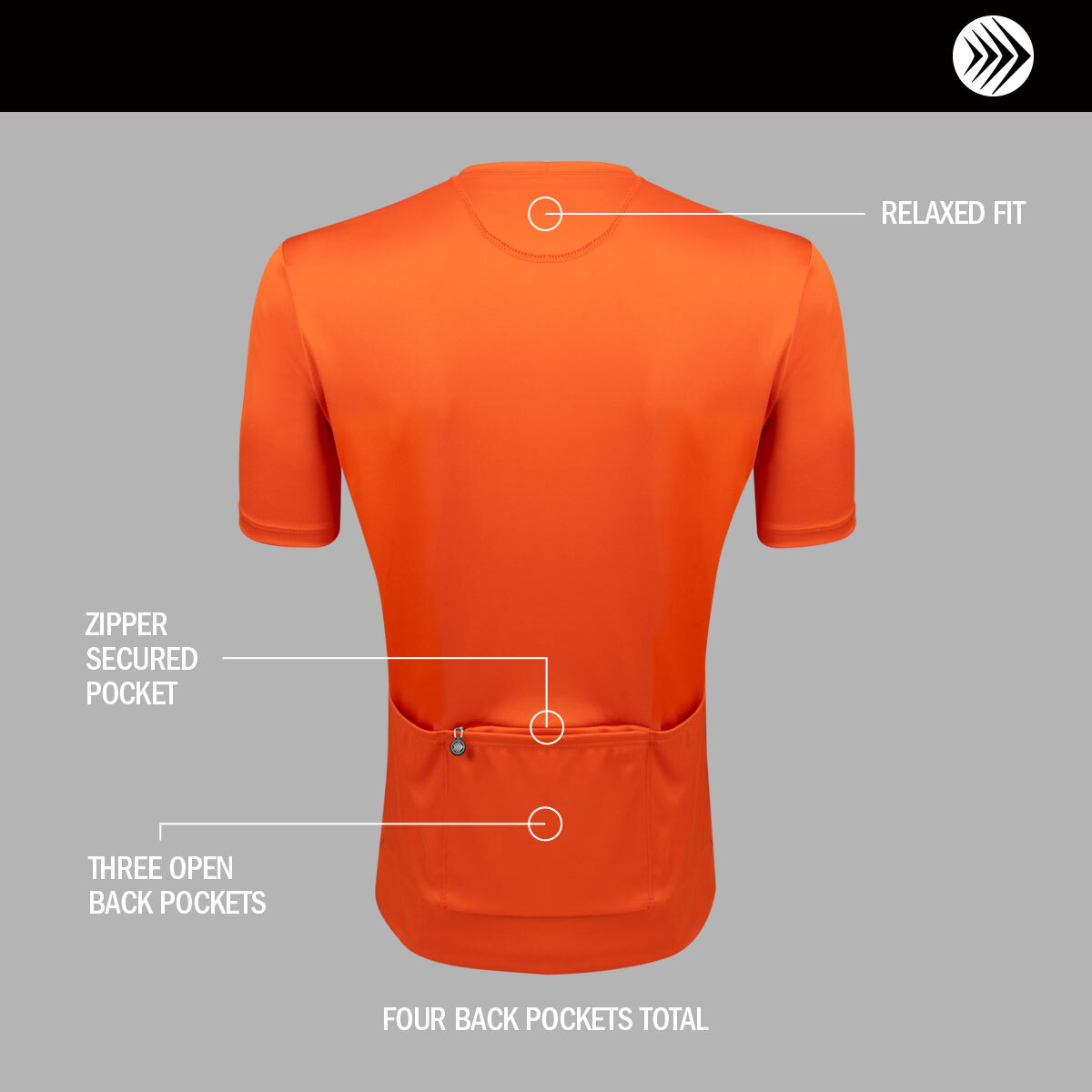 Men's All Day Cargo Shirt | Orange | Casual Fit Pocketed Tee