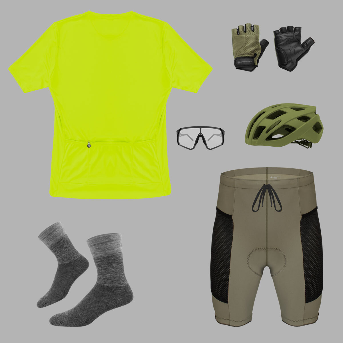 All Day Cargo Shirt essentials kit layout