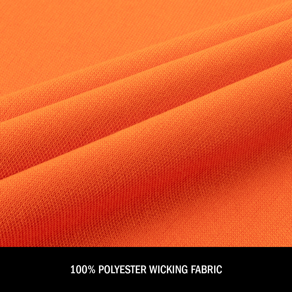 made with 100% wicking Polyester