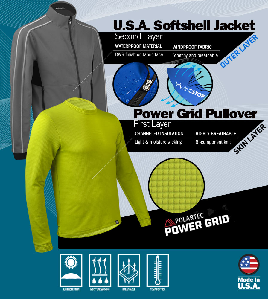 Men's Polartec Power Grid Cycling Kit