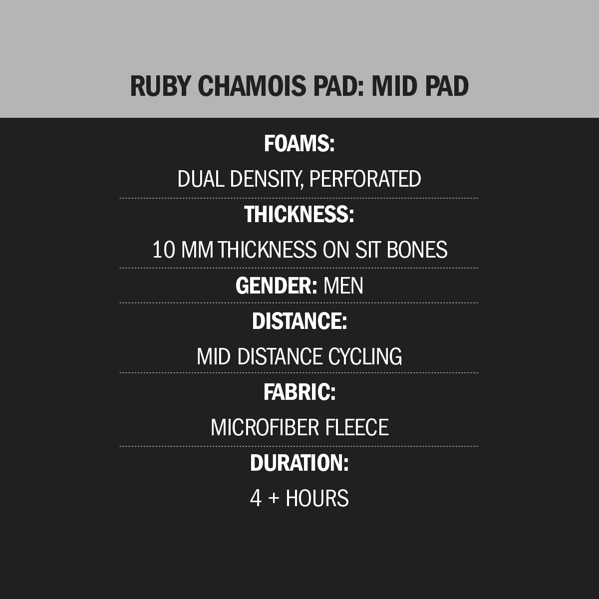 ruby chamois features