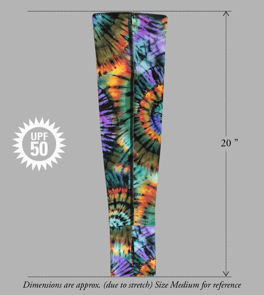 Eclipse Wild Print Sun Sleeve Size Detail