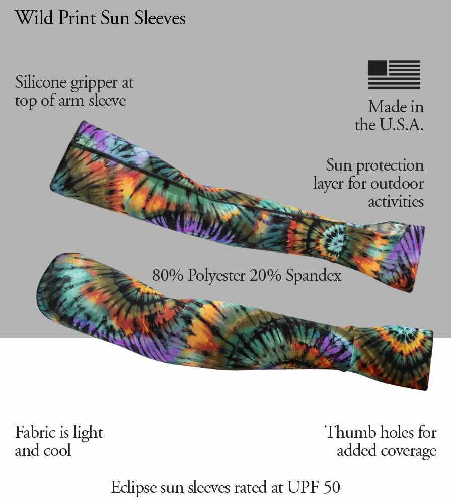 Eclipse Wild Print Sun Sleeves Features