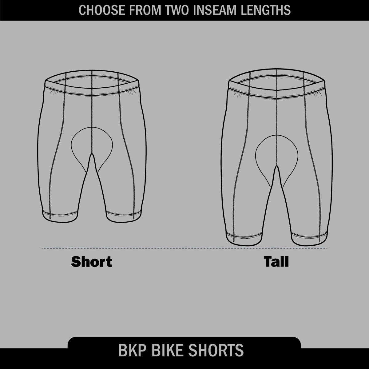 bkp shorty bike short available in two inseam options