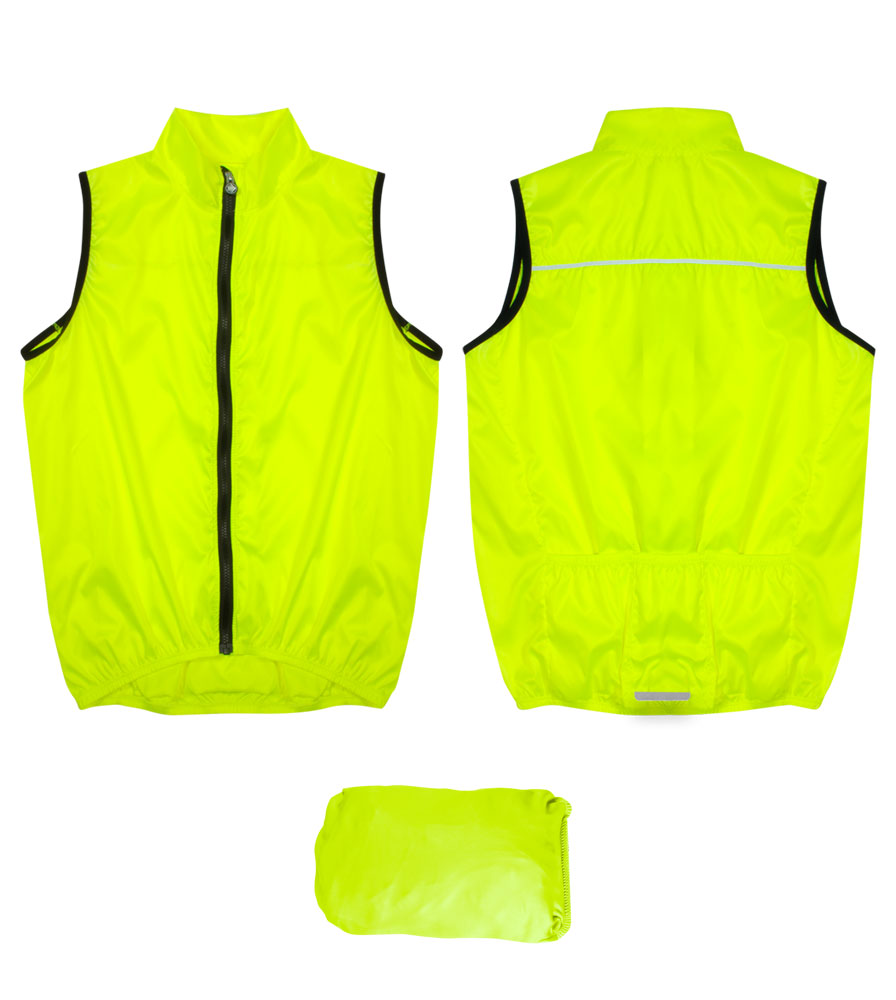 Packable Windproof Cycling Jacket Full View