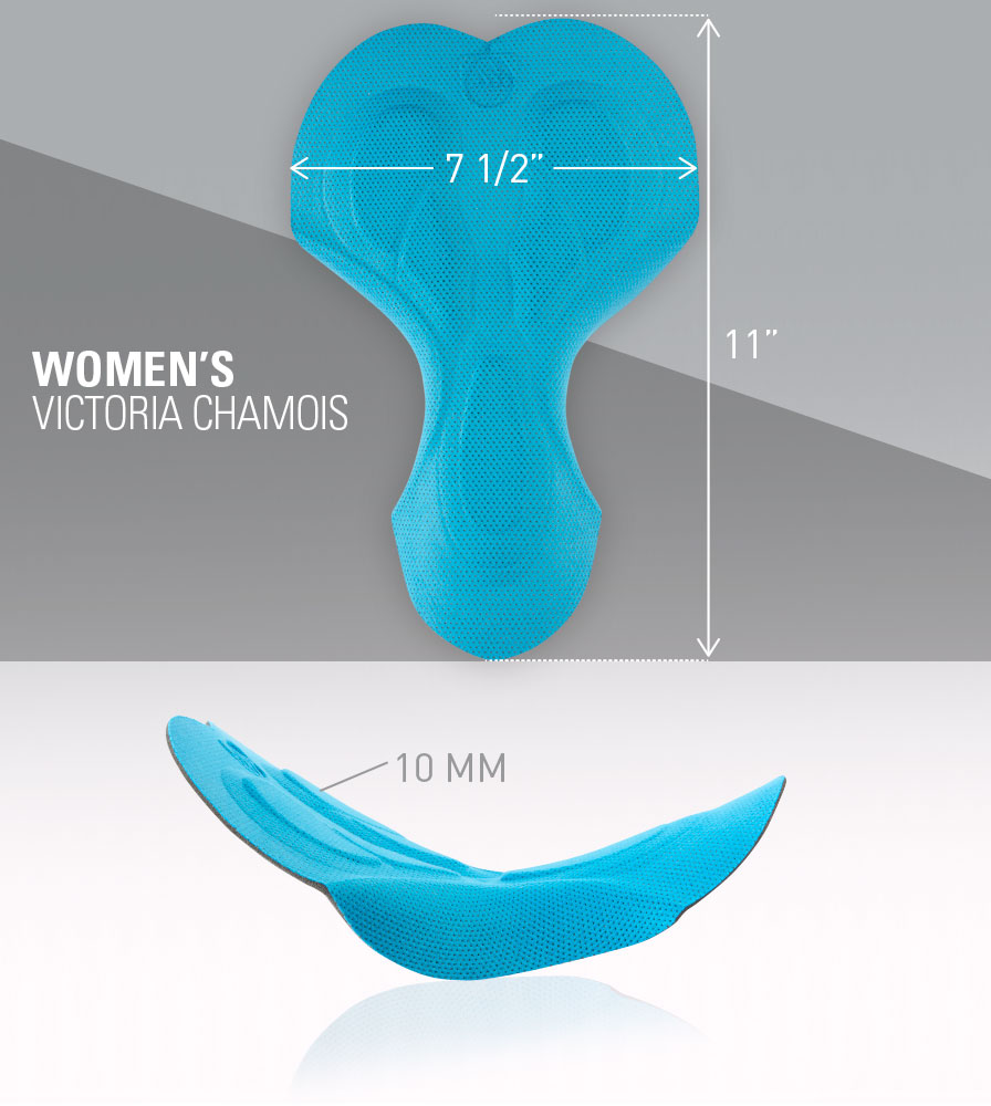 Victoria Chamois Pad Measurements