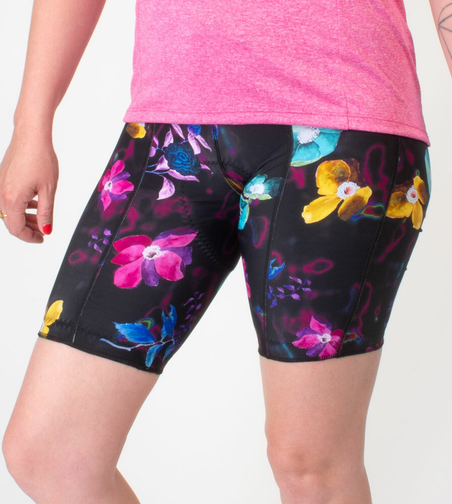 Motion Bloom Wild Print Cycling Short Women's Model Front