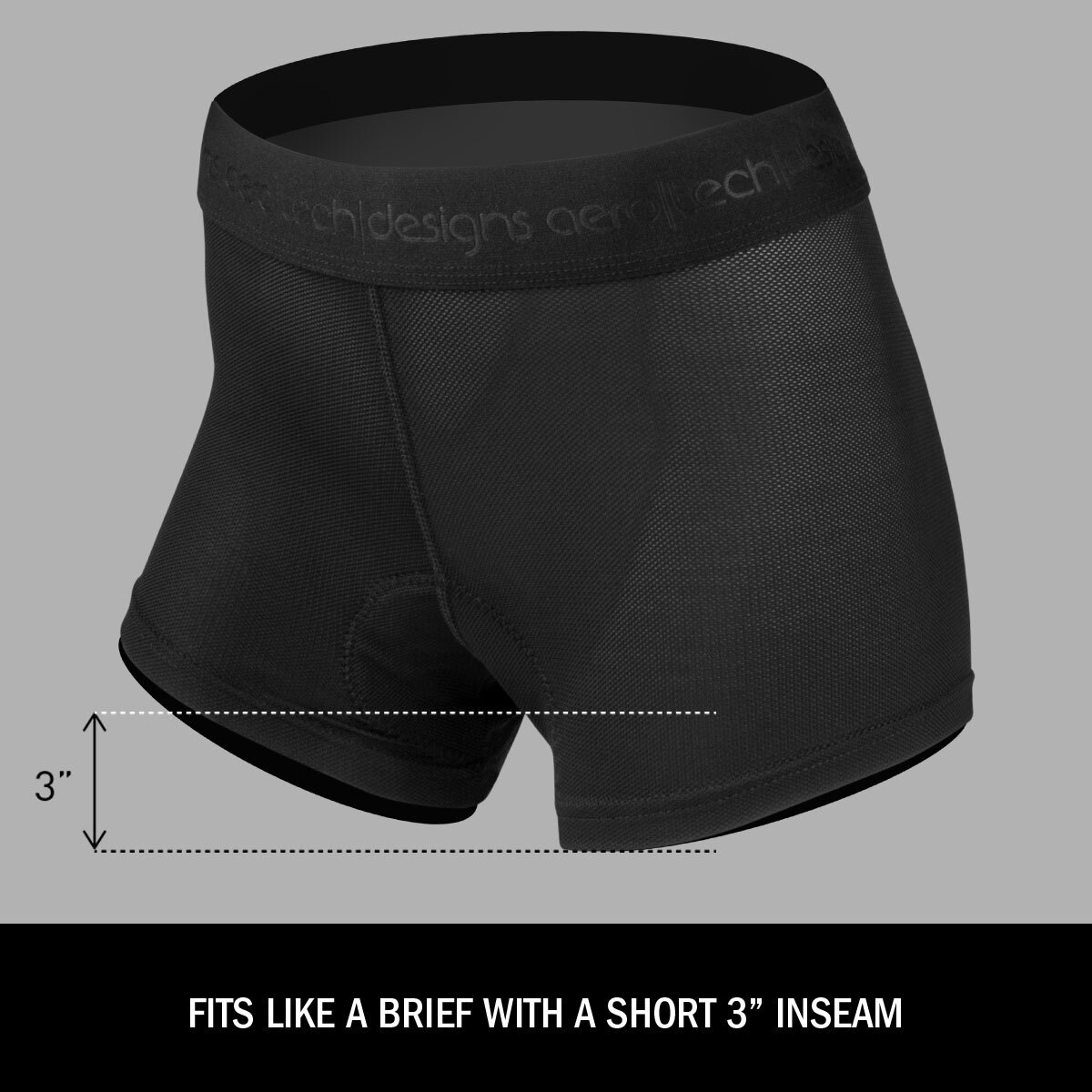 Women's 3" Padded Short Liner short inseam