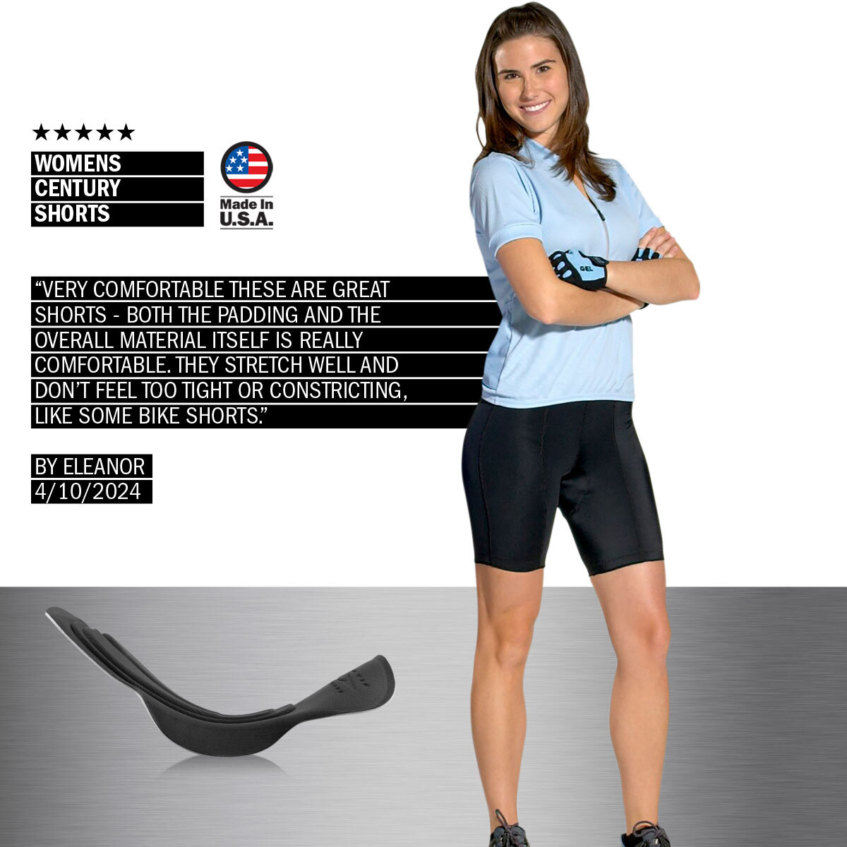 Women's Century Bike Short customer quote