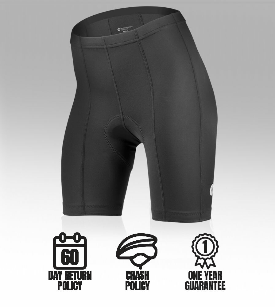 Women's Century Long Distance Padded Bike Shorts Model Details