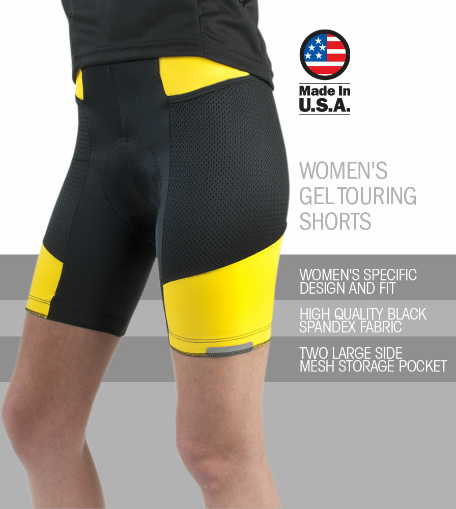 Women's Gel Touring Bike Short, Gel Chamois