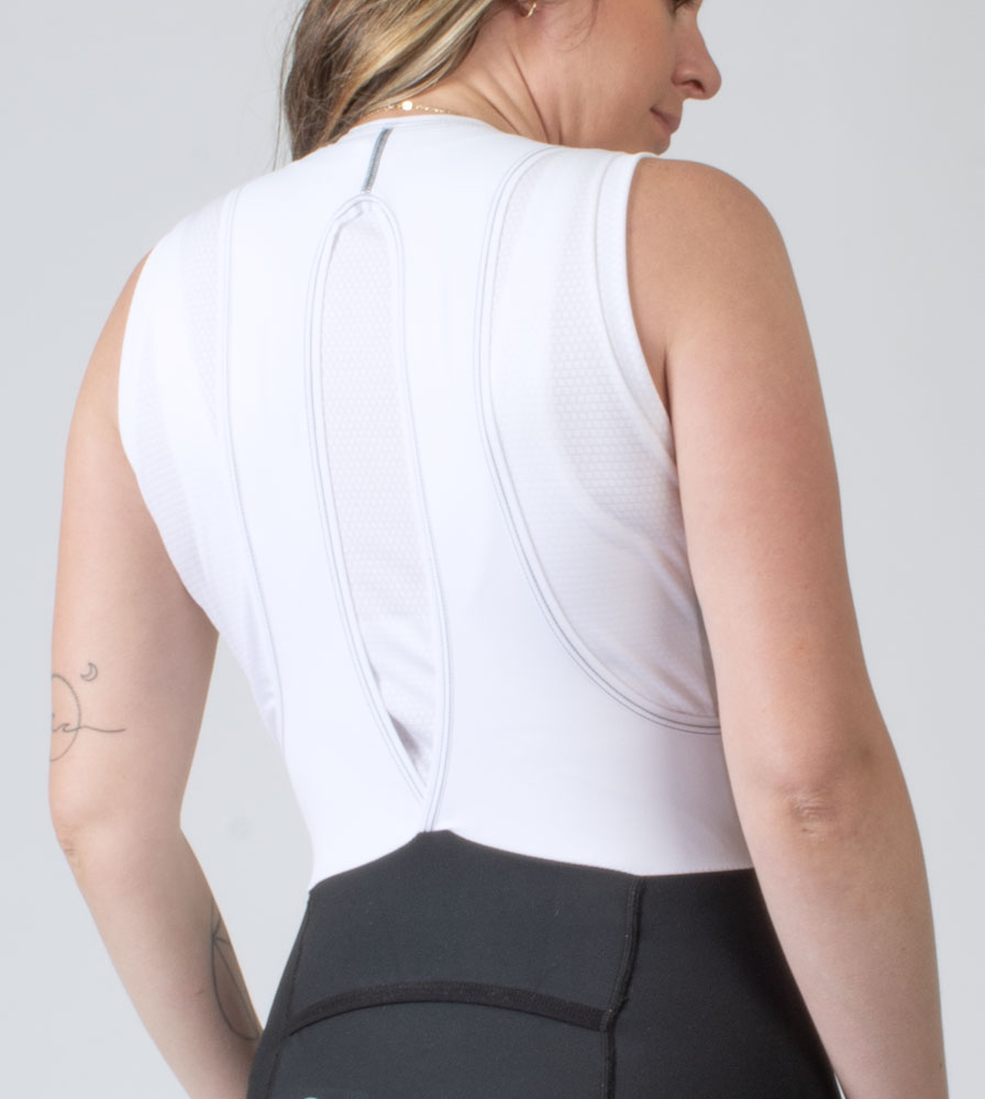 Women's Honeycomb Cycling Base Layer Model Back View