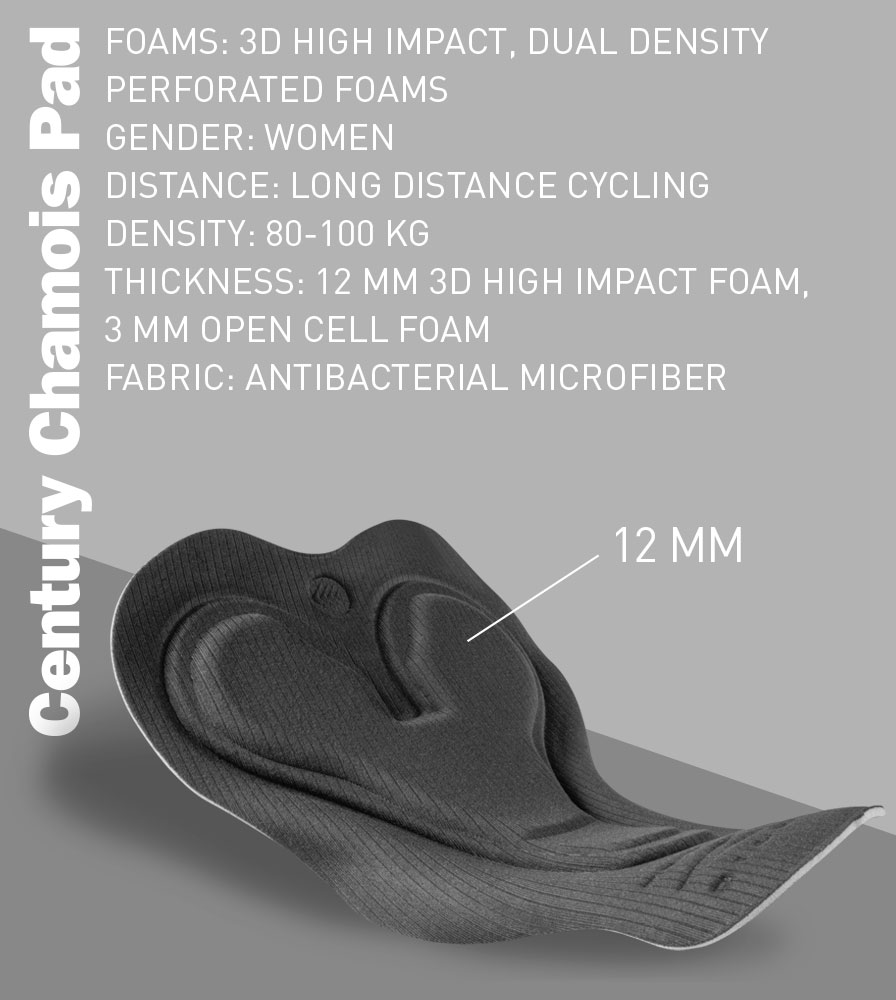 Century Chamois Pad Features