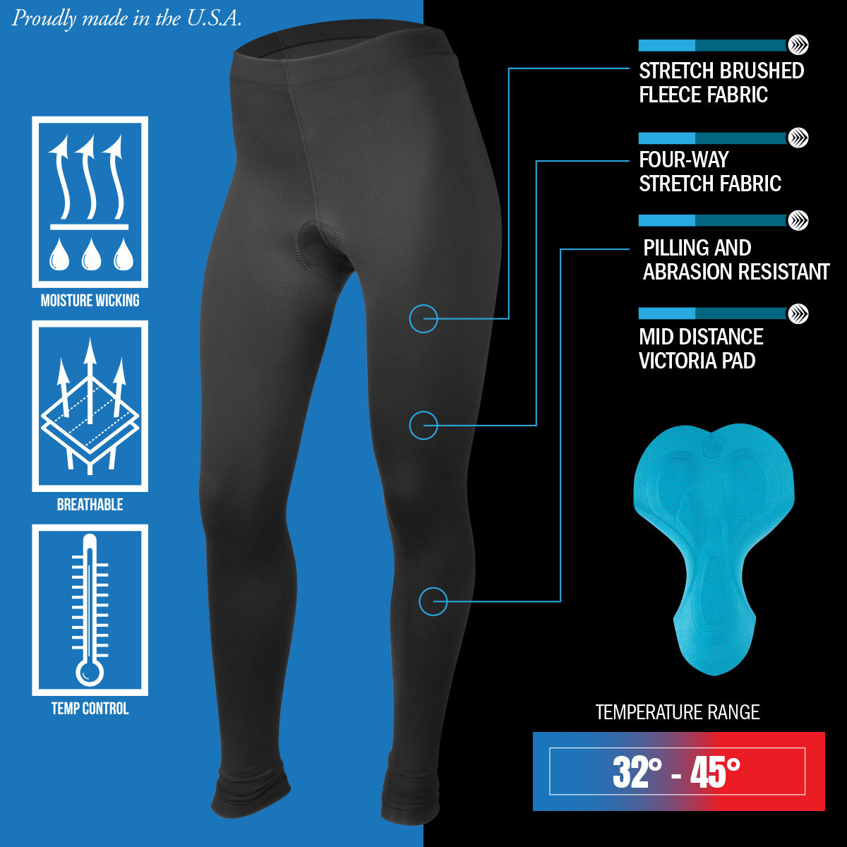 Core Fleece Tights - features