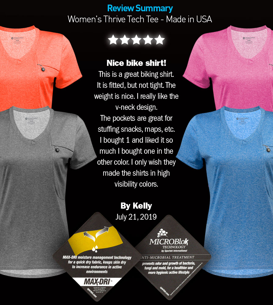 Women's Thrive Tech Tee Review