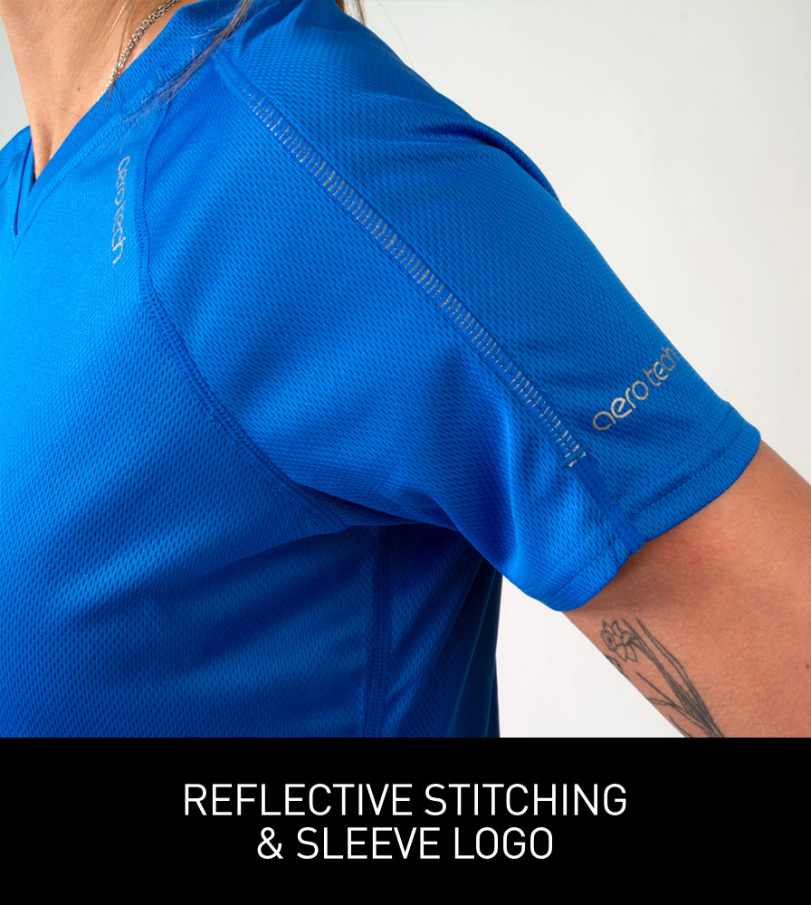 Women's Tech Tee Reflective Trim Detail