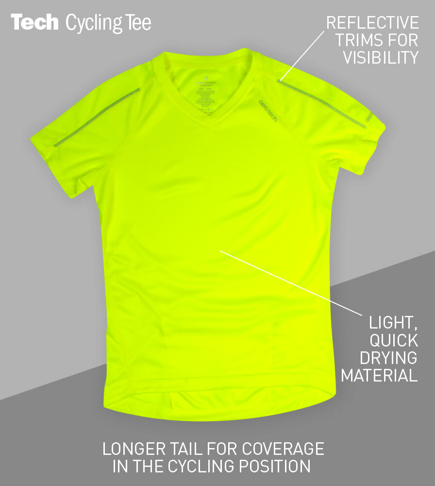 Women's Tech Tee Front Features