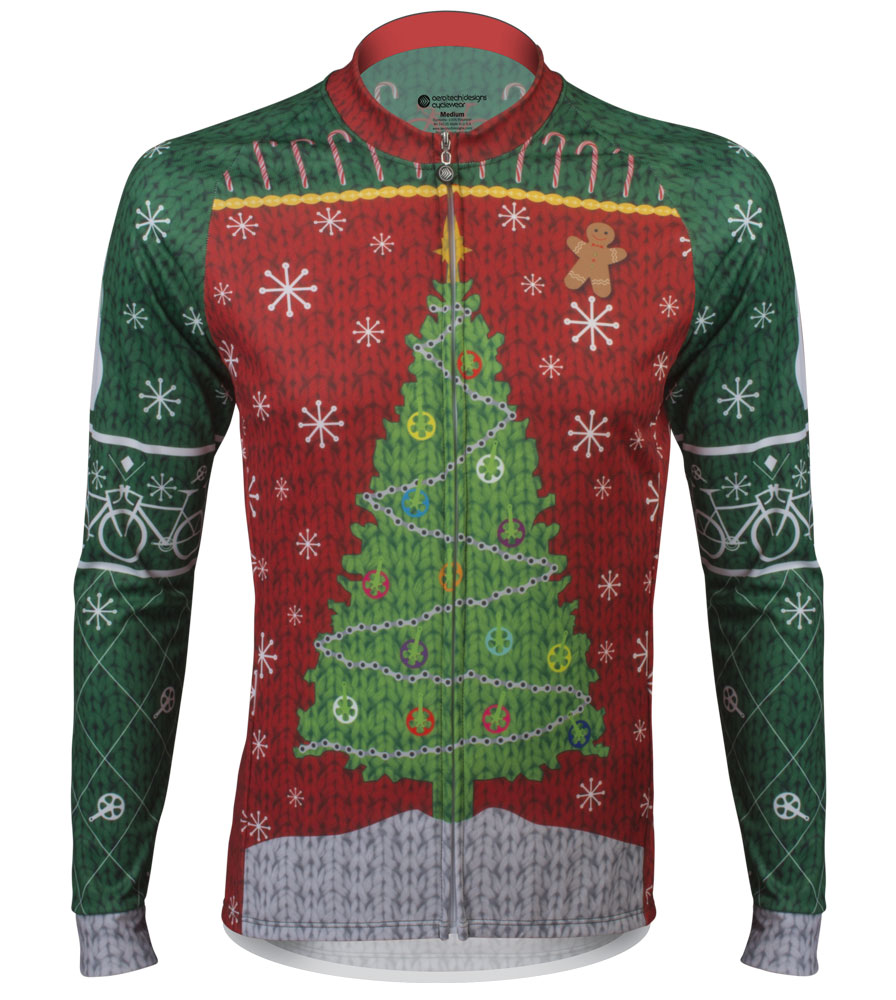 christmas jumper cycling jersey