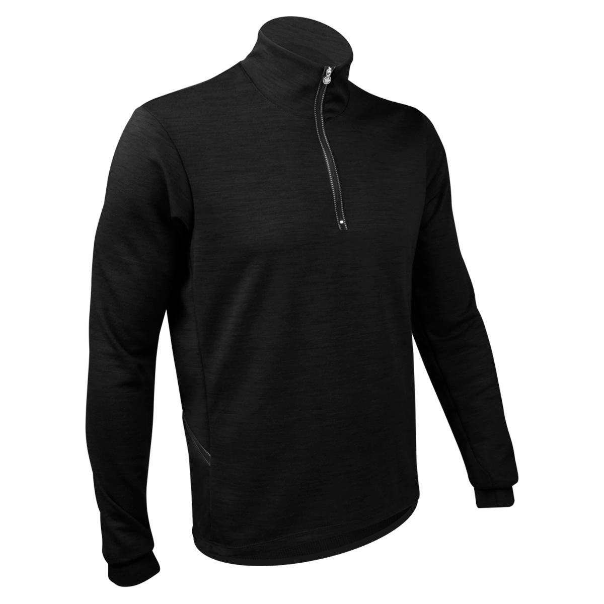 Men's Long Sleeve Merino Wool Pullover with zippered pockets