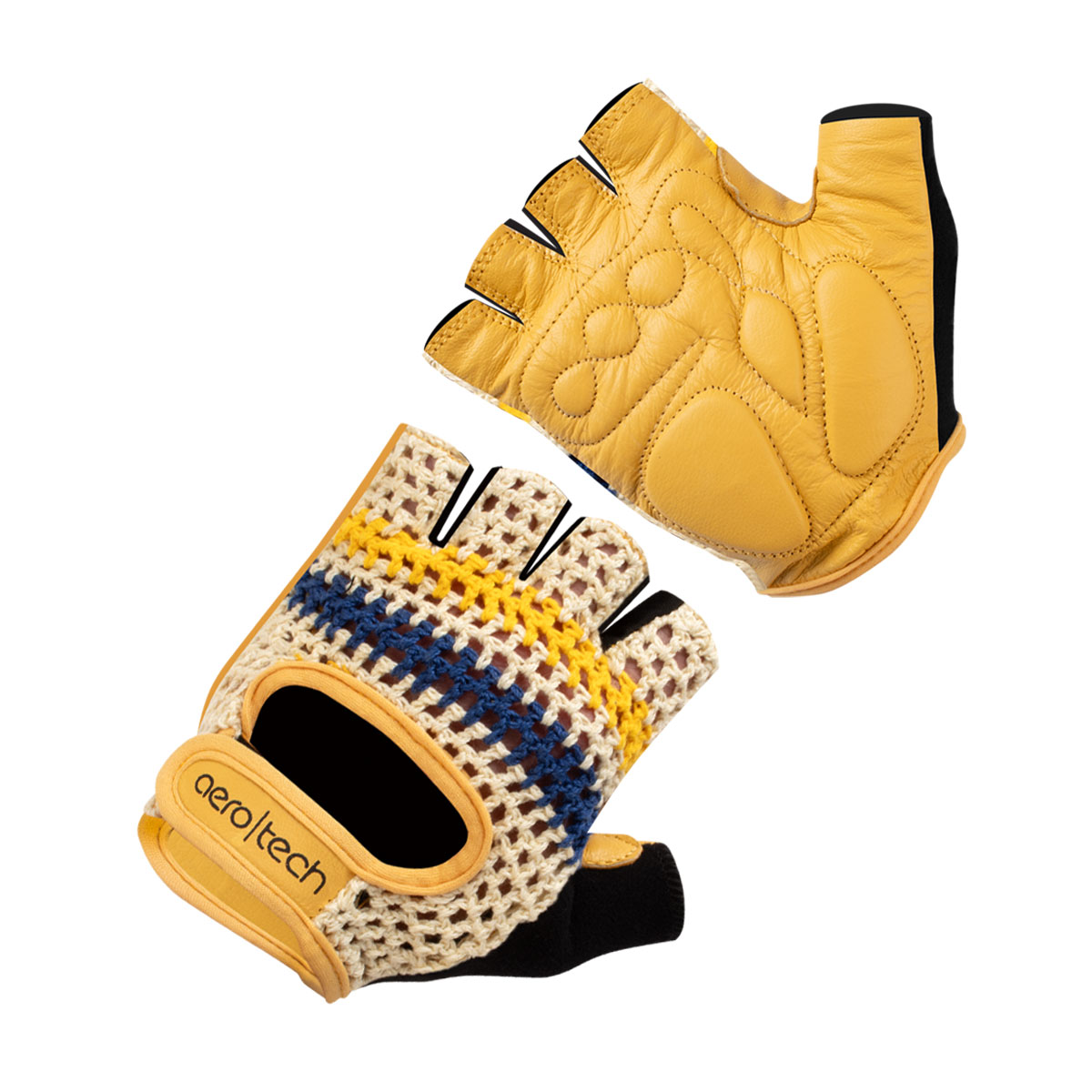 Extra Thick Gel Padded Palm Crochet Gloves | Wild Print | Aero