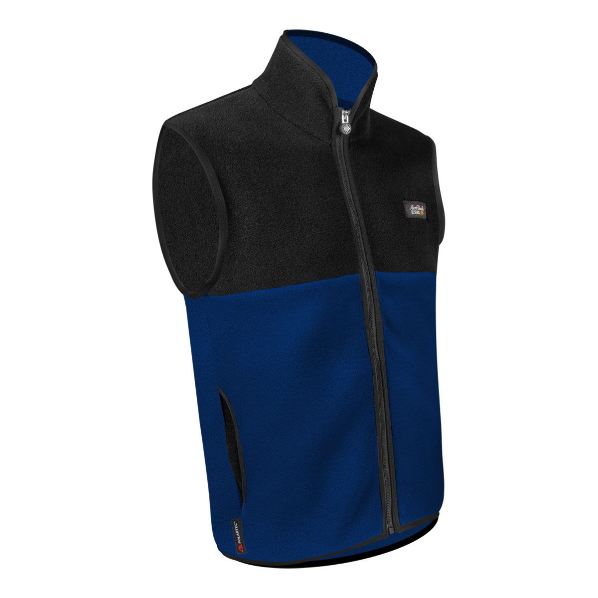 Men's PolarTec Recycled Brush Fleece Zip-Up Vest | Six Functional
