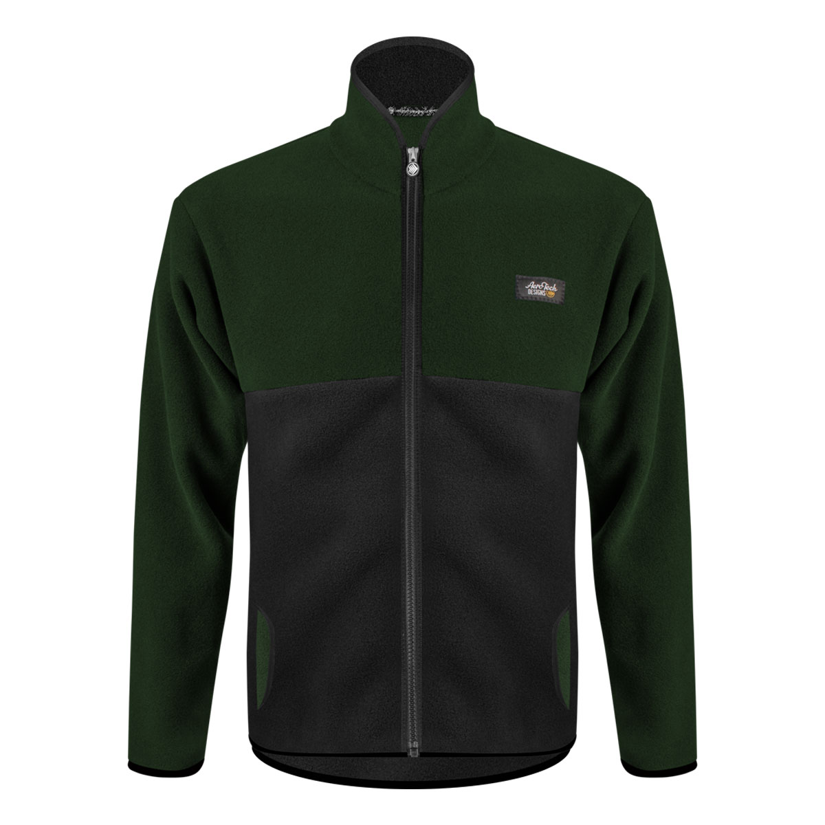 Men's PolarTec Recycled Brush Fleece Zip-Up Jacket | Six