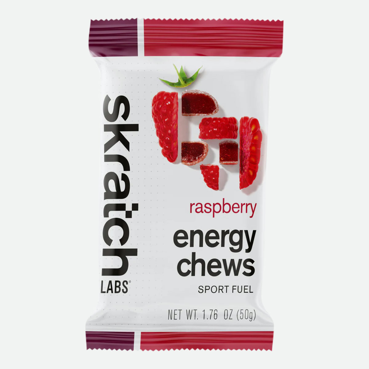 Skratch Labs Energy Chews Sport Fuel – Raspberry | Box of 10