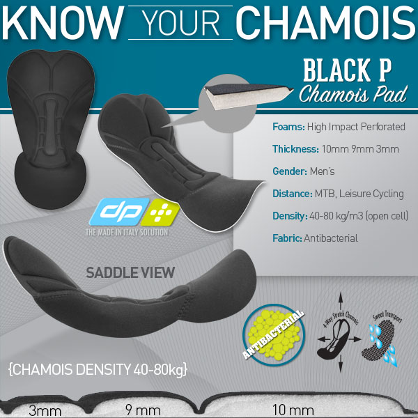 Black P. Chamois Pad Features Black P. Chamois Pad Features