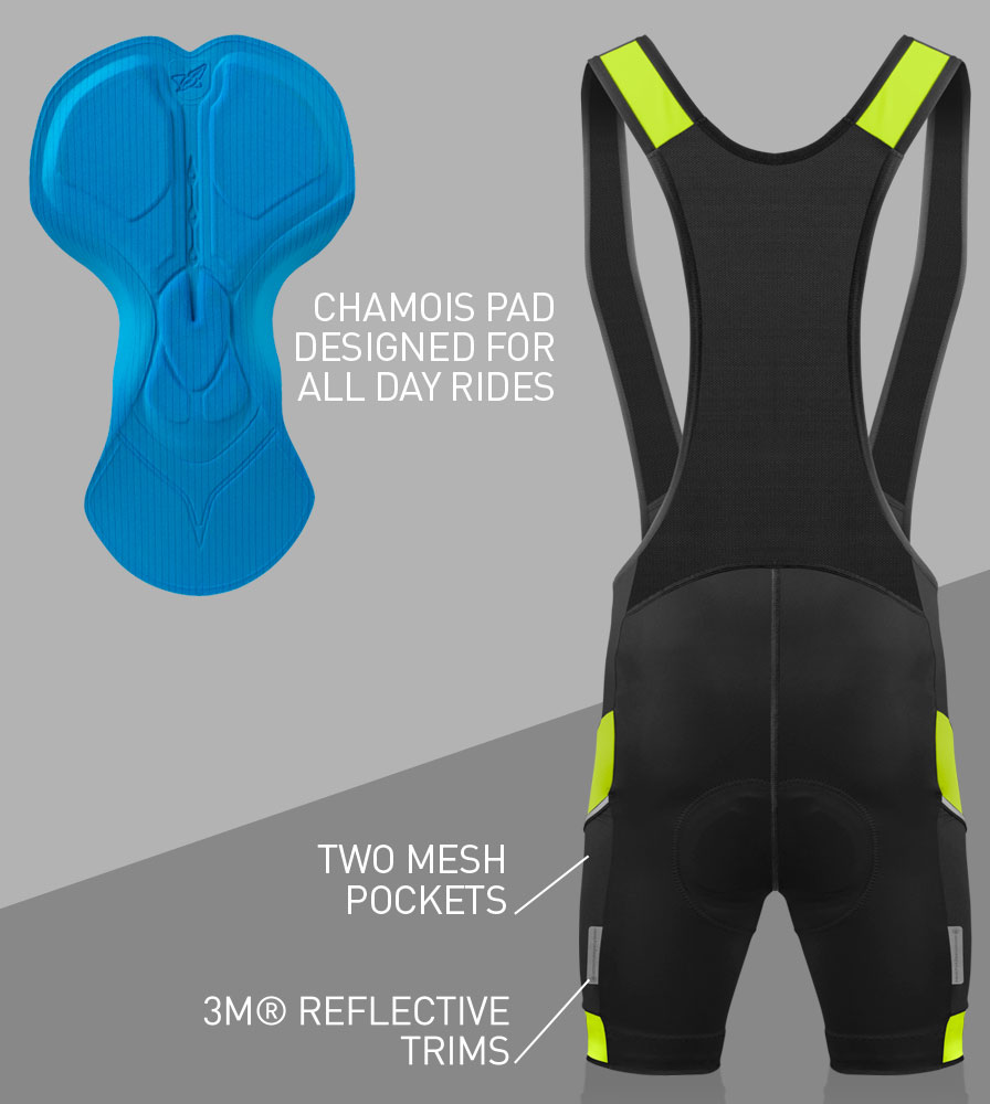 Men's All Day Cycling Bib-Short Back Features