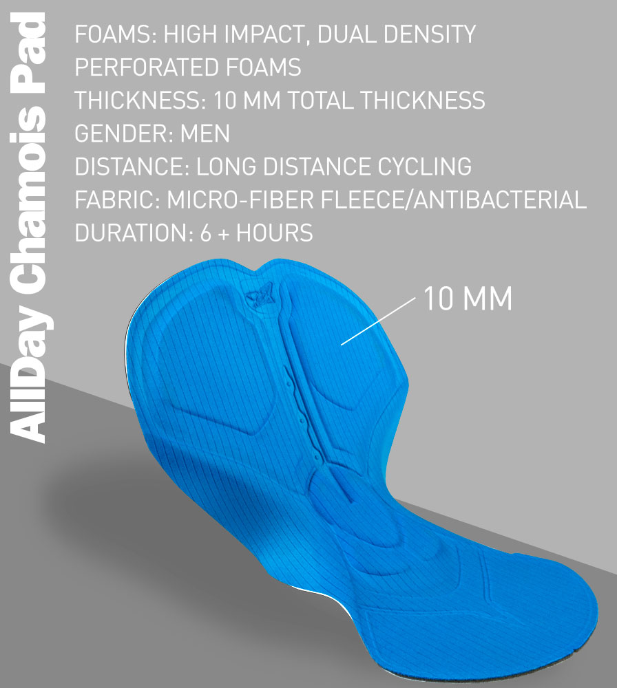 All Day Chamois Pad Features and Specifications