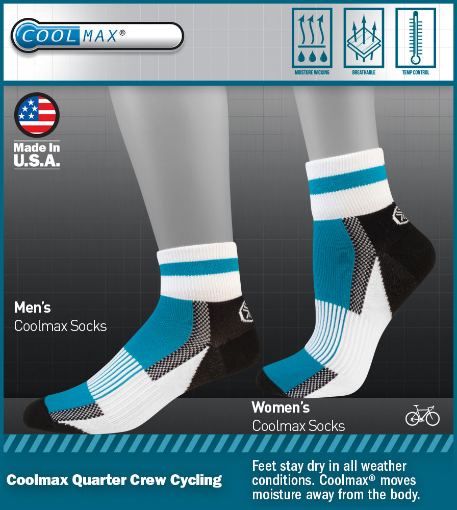 Coolmax Sock Features Coolmax Sock Features