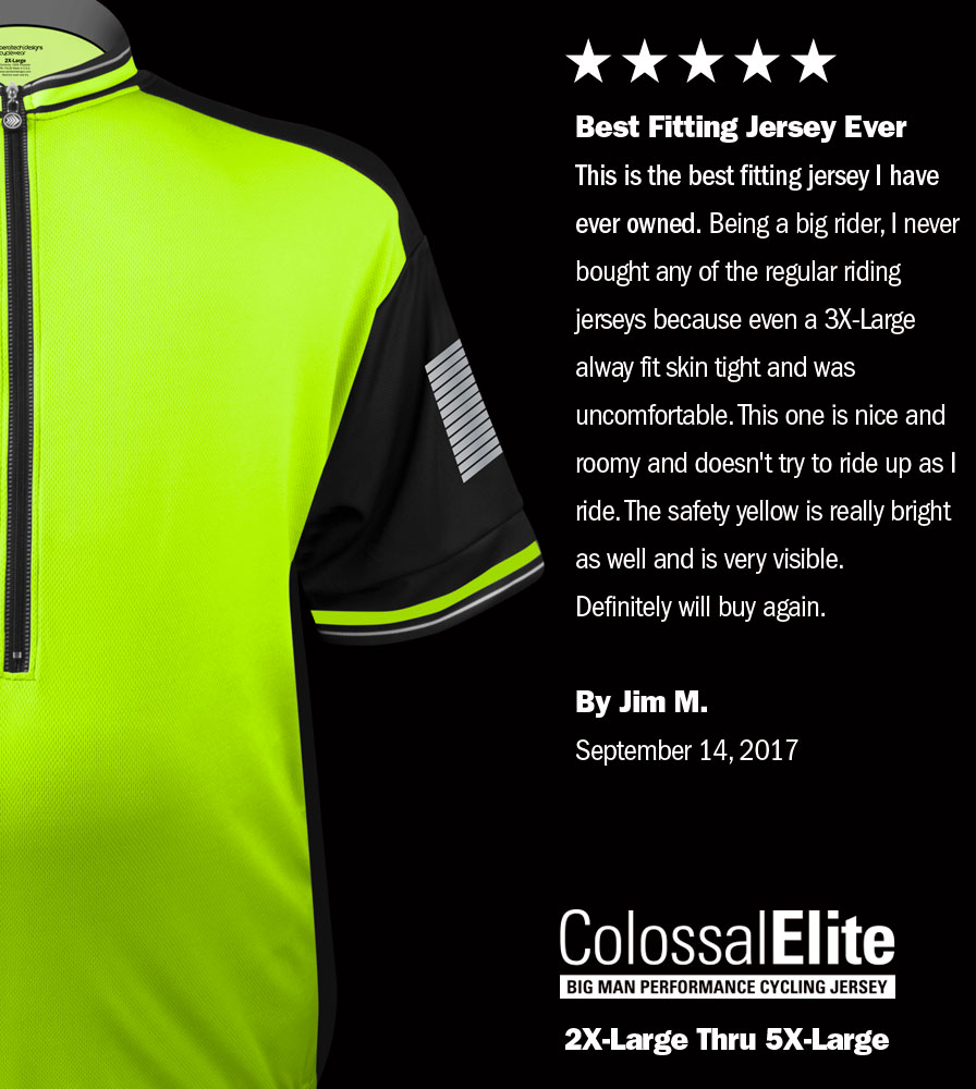 Big Man's Colossal Cycling Jersey Reviews