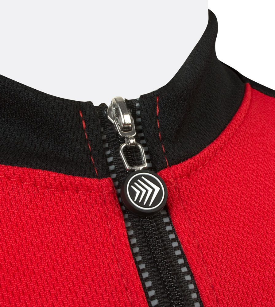 Big Man Colossal Red Cycling Jersey Collar Detail