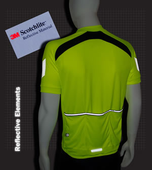 hi vis cycling jersey