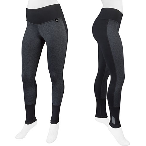 Active Heathered Supplex Tights Made In USA FIT Thrive by Aero Tech