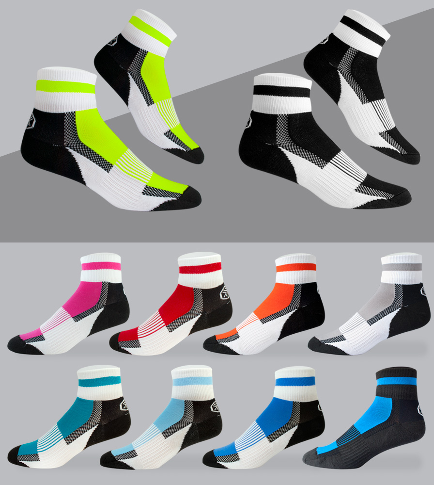 USA Coolmax Cycling Sock Color Options