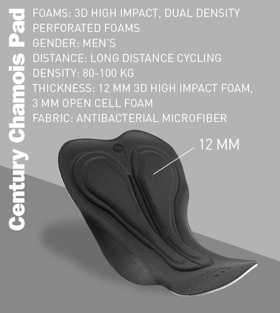 Men's Century Chamois Pad Information