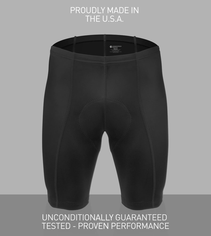 Men's Century Cycling Shorts Made in the USA - Unconditionally Guaranteed