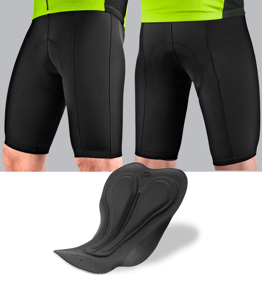 Mens Century Cycling Short Thick Padded Long Distance Bicycle Knicks