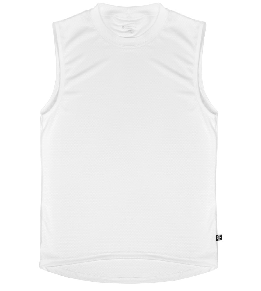 Men's USA Honeycomb Sleeveless Cycling Base Layer Flat View