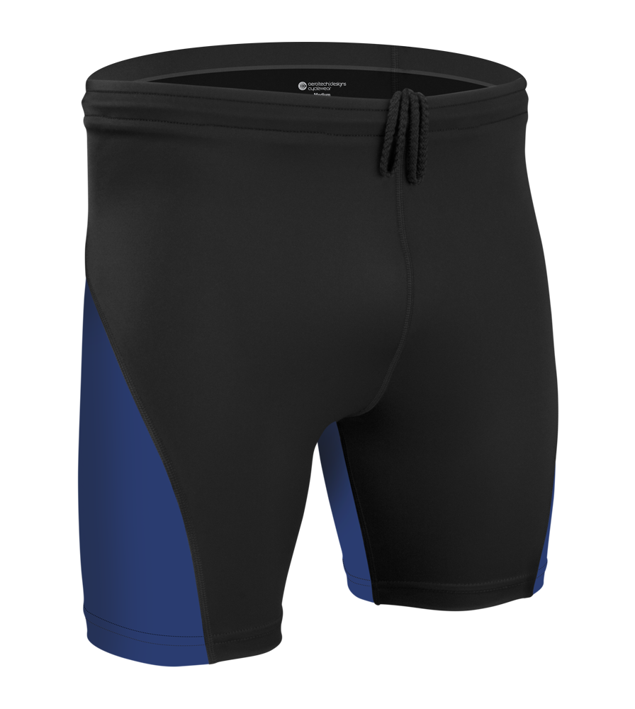 Men's High Performance Compression Shorts in Navy Front View