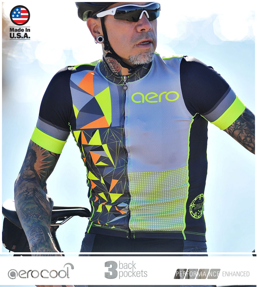 Men's Premiere Race Cut Elite CYCLE Jersey - High Visibility