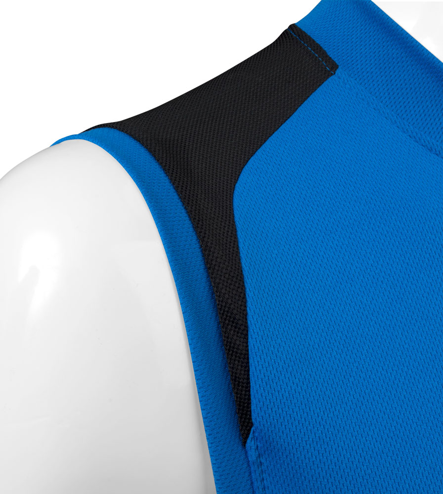 Men's Pro Sleeveless Cycling Jersey Shoulder Mesh Detail