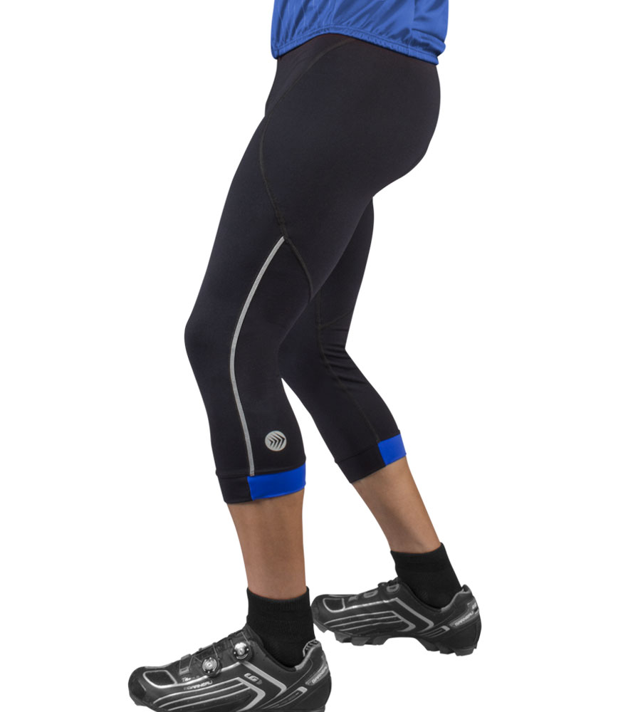 Men's Victor Padded Cycling Capris Men's Victor Padded Cycling Knicker Capris Off Front View