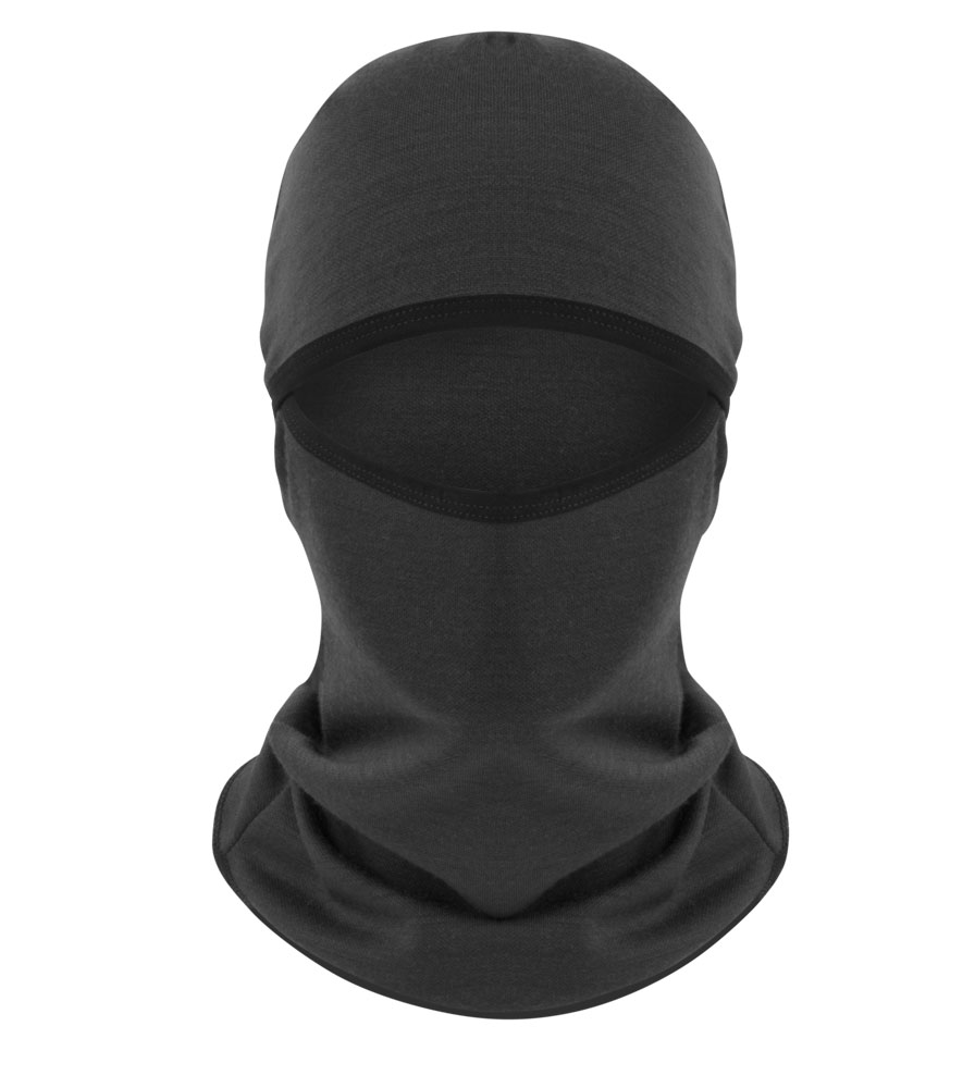 Merino Wool Balaclava Charcoal Back