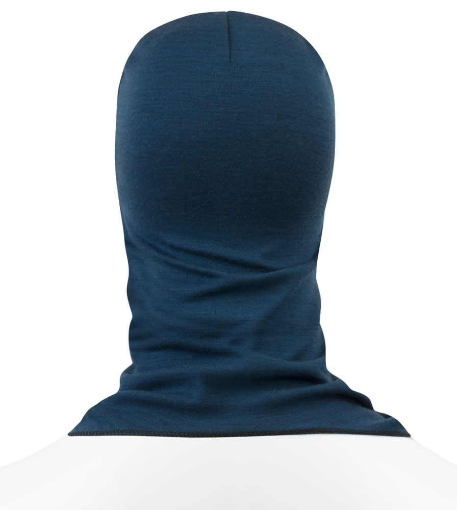 Merino Wool Balaclava Teal Back