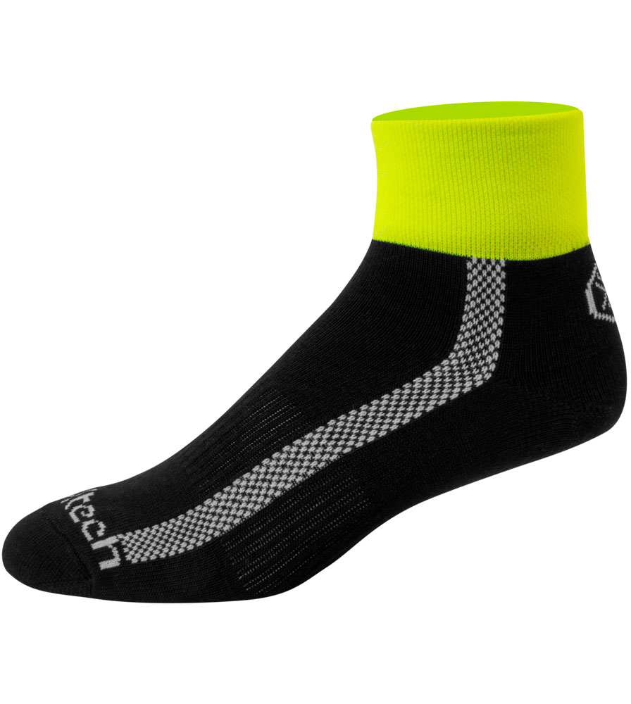 Merino Wool Cycling Sock Left Side