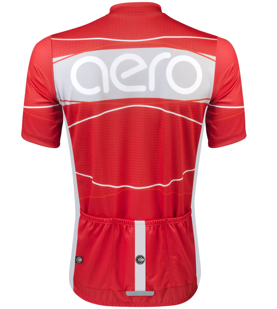 ATD TALL Men's Aero Cycling Jersey Red, Blue or Yellow. Made in USA