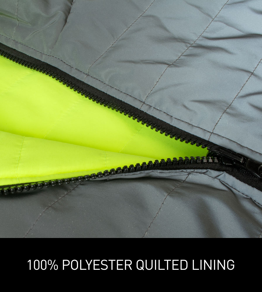 Men's Sierra Reflective Cycling Vest Polyester Quilted Lining 